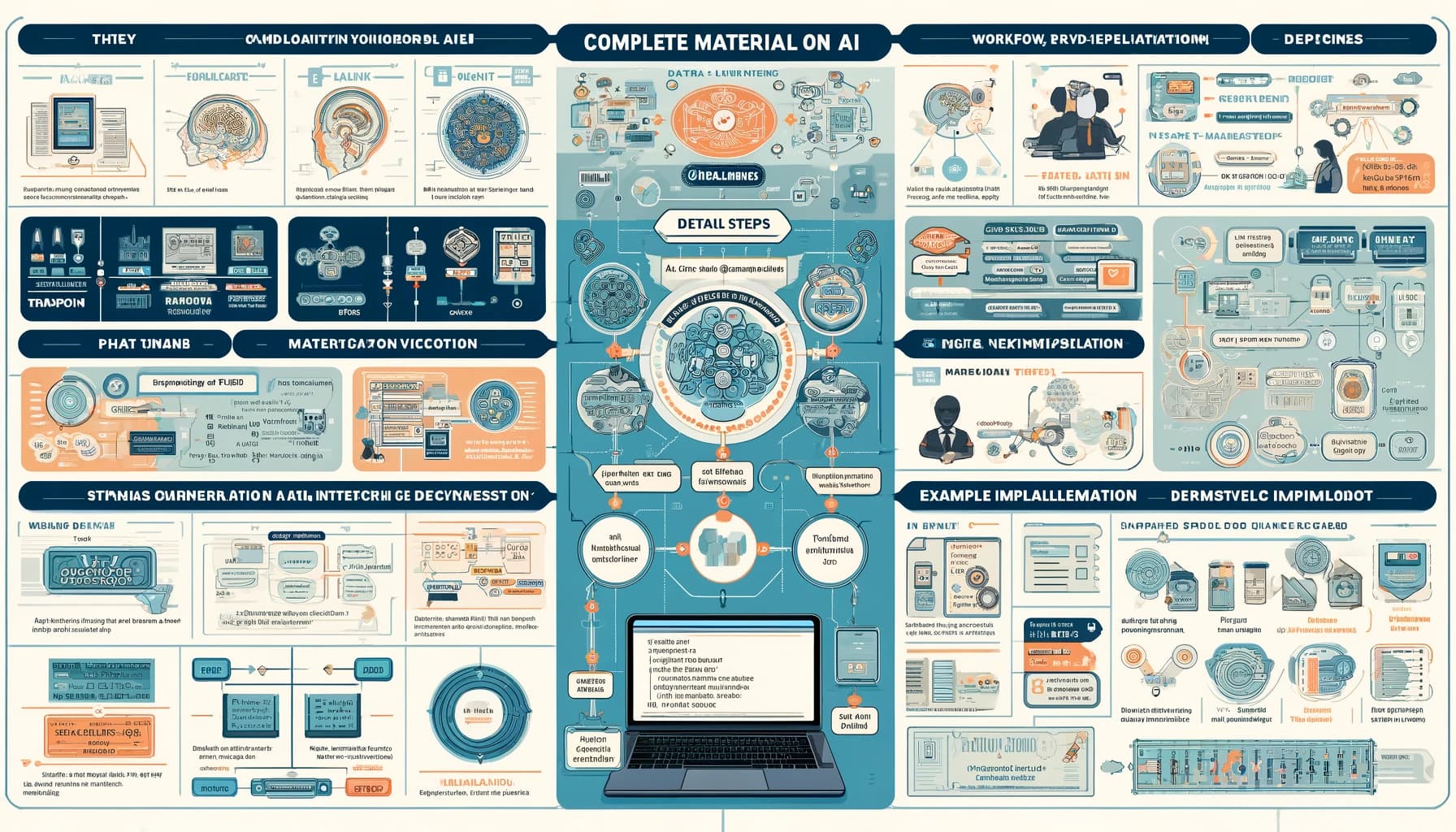 Complete Material on AI with Theory, Detailed Steps, Workflow and Example Implementation